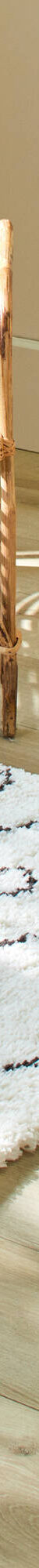 Tapis style berbère, coton (blanc / noir) Tapis style berbère, coton (blanc / noir)